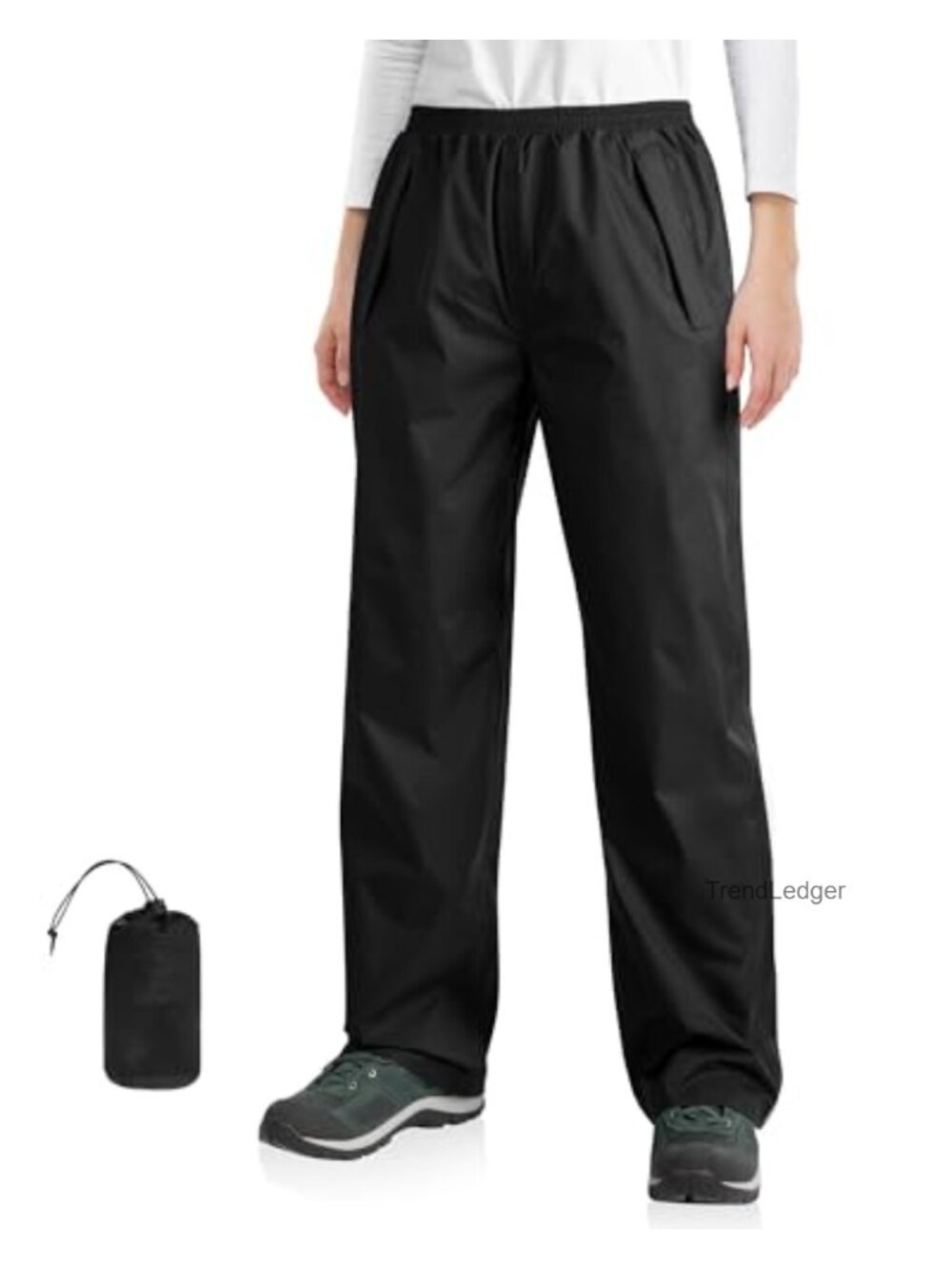 Packable Rain Pants Women Lightweight Waterproof Nylon Hiking Outdoor